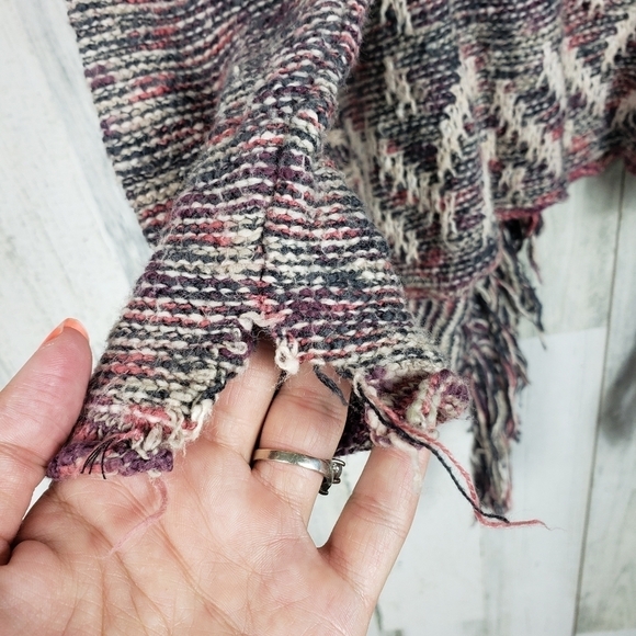 Lucky brand boho fringe, colorful cardigan S - Picture 4 of 10